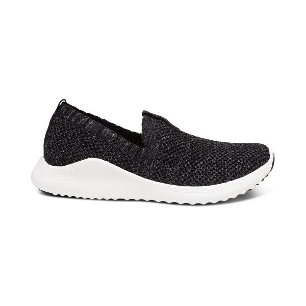 Aetrex Angie Arch Support Sneakers Γυναικεια Μαυρα Greece 58709BHDA